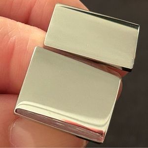 Stainless Steel Cuff Links, Brand New, Plain